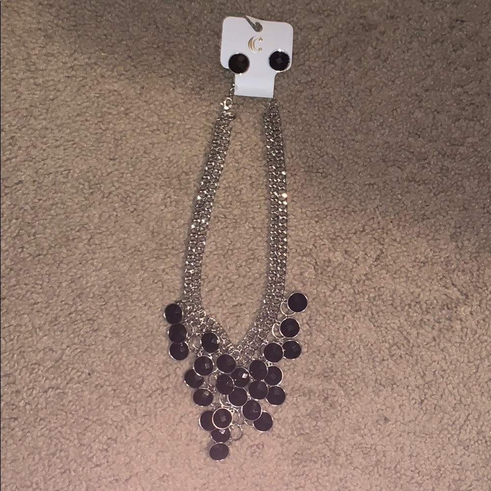 Necklace and earrings